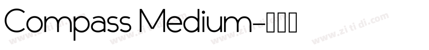 Compass Medium字体转换